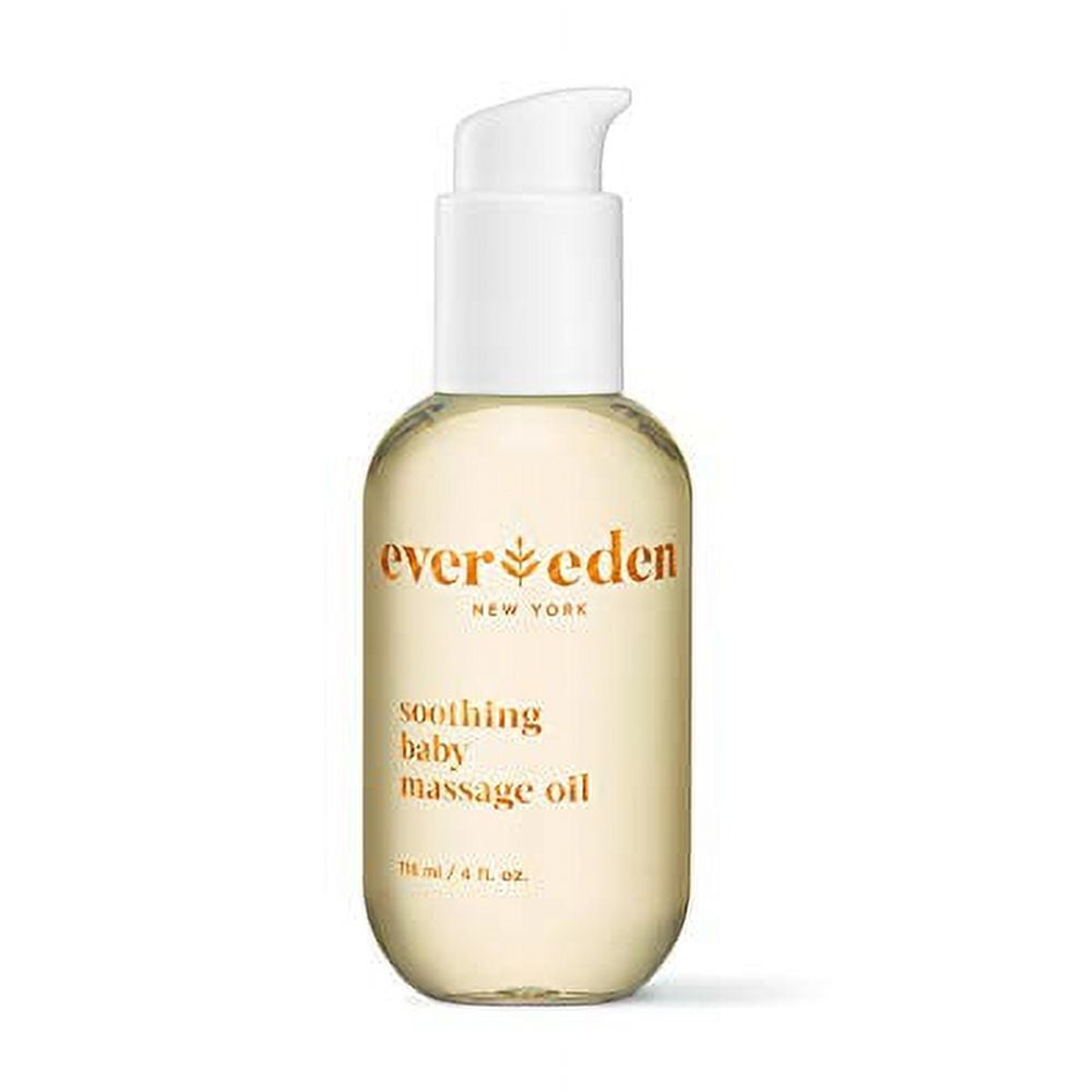 Evereden Soothing Baby Massage Oil 4 fl oz. All Natural and Clean