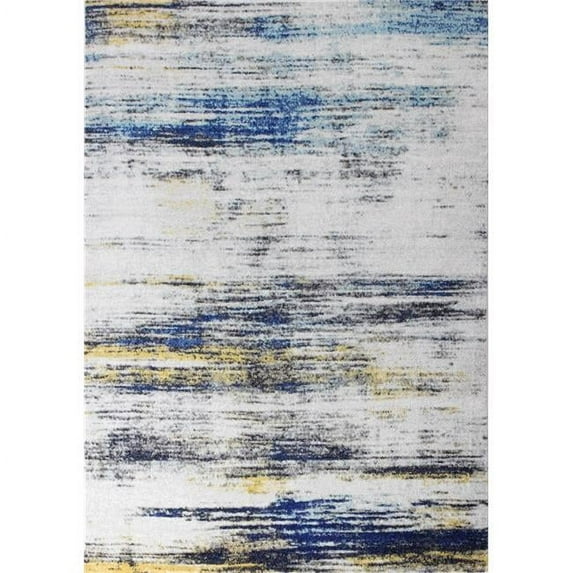 Everek Abstract Transitional Polypropylene Machine Made Multi Color Rectangle Area Rug - 5 ft. x 7 ft. 6 in.