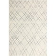 thumbnail image 1 of Everek Collection Geometric Contemporary Polypropylene Machine Made Area Rug - Ivory & Grey - 5 ft. x 7 ft. 6 in., 1 of 1