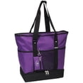 thumbnail image 1 of Everest 1002DLX-DPL-BK Deluxe Shopping Tote - Dark Purple-Black, 1 of 1