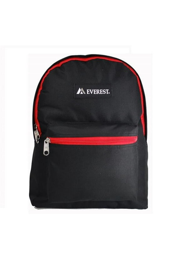 1045K-BK-RD Basic Backpack - Black & Red