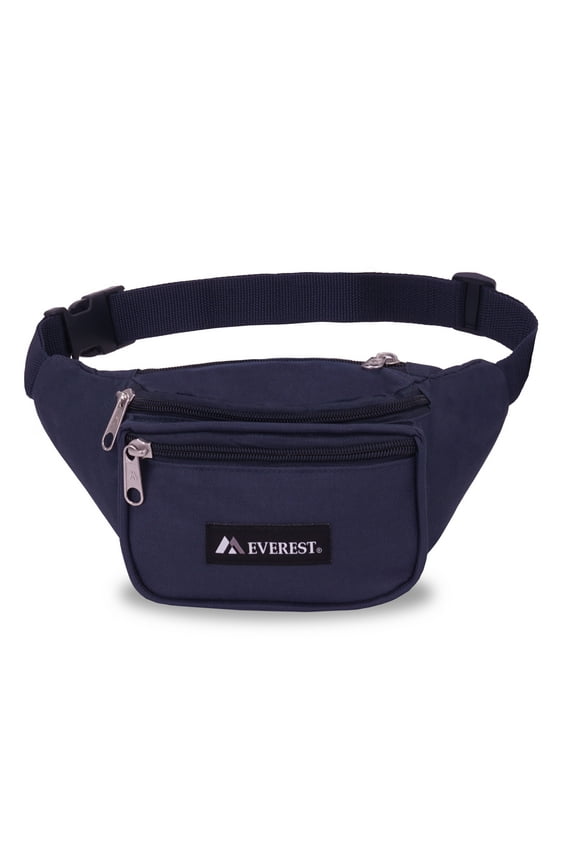 11.5" Signature Waist Pack - Standard, Navy All Ages, Unisex 044KD-NY, Crossbody Fanny Pack Belt Bag