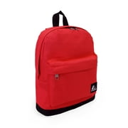 Everest 13" Junior Backpack, Red/Black All Ages, Unisex 10452-RD/BK, Carrier and Shoulder Book Bag for School, Work, Sports, and Travel