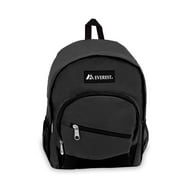 Everest 13" Slant Backpack, Black All Ages, Unisex 6045S-BK, Carrier and Shoulder Book Bag for School, Work, Sports, and Travel