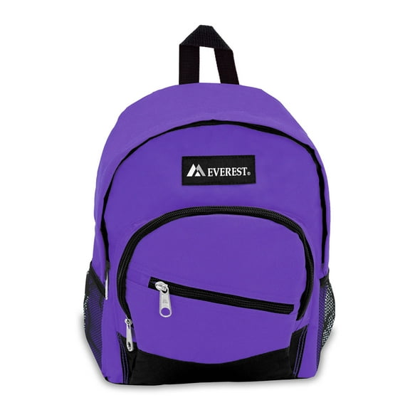 Everest 13" Slant Backpack, Dark Purple All Ages, Unisex 6045S-DPL/BK, Carrier and Shoulder Book Bag for School, Work, Sports, and Travel