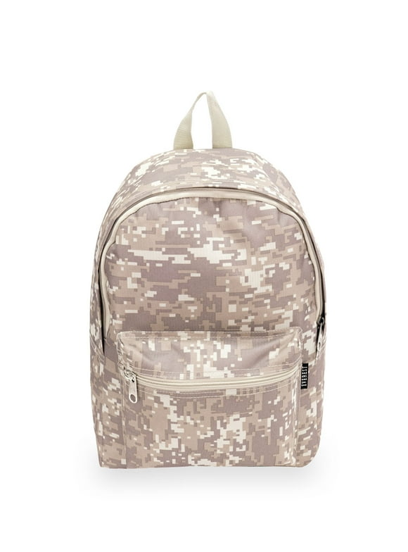 Everest 15" Digital Camo Basic Backpack, Digital Camo All Ages, Unisex DC1045K-DCAMO, Carrier and Shoulder Book Bag for School, Work, Sports, and Travel