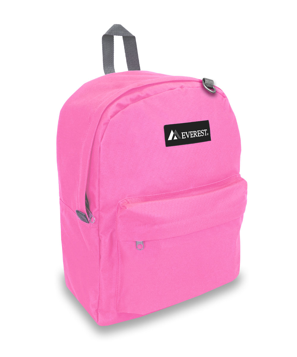 Everest 16.5" Classic Backpack, Candy Pink All Ages, Unisex 2045CR-CANDY PK, Carrier and Shoulder Book Bag for School, Work, Sports, and Travel - image 1 of 4