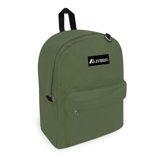 Everest 16.5" Olive Classic Backpack, All Ages, Unisex - 2045CR-OLI