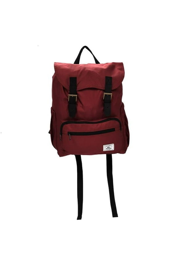 16" Stylish Rucksack, Burgundy All Ages, Unisex BP500-BURG, Carrier and Shoulder Book Bag for School, Work, Sports, and Travel