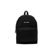 Everest 17 Classic Backpack with front organizer, Black All Ages, Unisex 1045A-BK, Carrier and Shoulder Book Bag for School, Work, Sports, and Travel