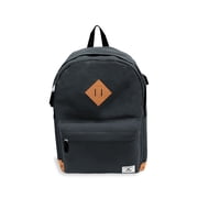 Everest 17" Vintage Laptop Backpack w/ USB Port, Navy All Ages, Unisex EB1000-NY, Carrier and Shoulder Book Bag for School, Work, Sports, and Travel
