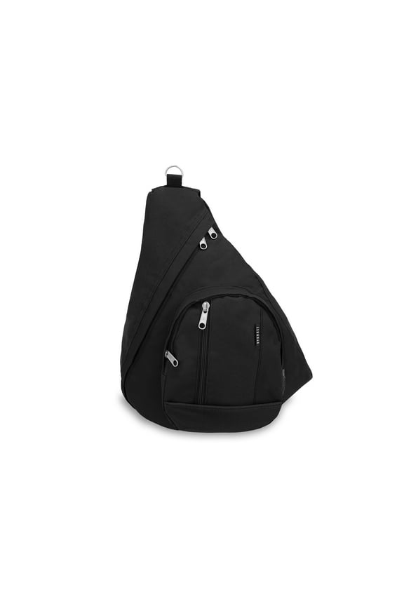 19" Sling Bag, Black All Ages, Unisex BB015-BK, Carrier and Shoulder Book Bag for School, Work, Sports, and Travel