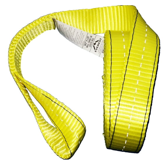 Everest 2" x 20' Recovery Strap w/Padded Loops, 6,333 lbs. WLL, 1-Pack