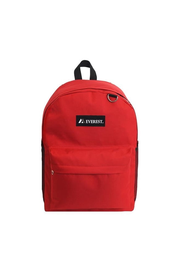 2045MSH-RD 16.5 x 13 x 6.5 in. Classic Laptop Backpack with Side Pocket, Red