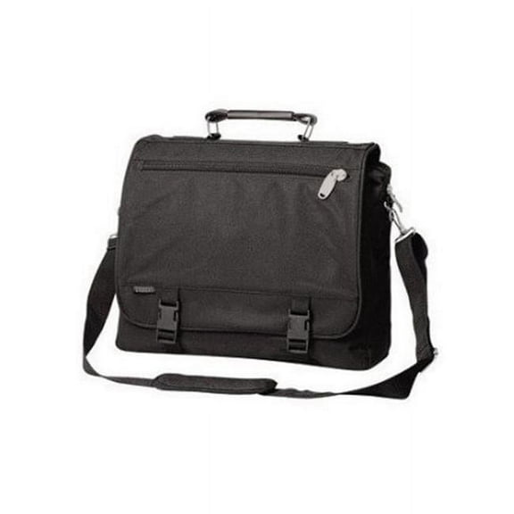 Everest 600 Denier Polyester Expandable Portfolio Briefcase with Soft Leather Handle