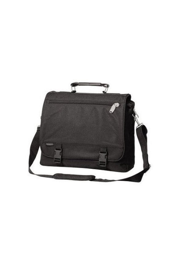 Everest 600 Denier Polyester Expandable Portfolio Briefcase with Soft Leather Handle