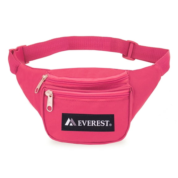 Everest 8" Signature Waist Pack - Junior, Hot Pink All Ages, Unisex 044KS-HPK, Crossbody Fanny Pack Belt Bag
