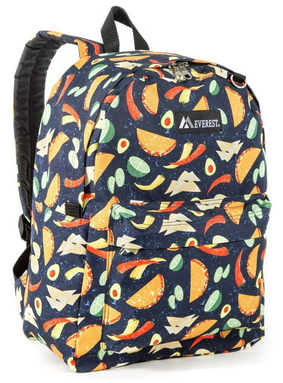 Everest Backpack Book Bag Men Women Juniors Back to School Taco Pattern Prints