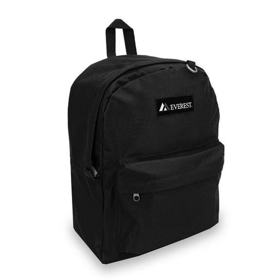 Everest Classic Backpack 16.5" Black, All Ages, Unisex