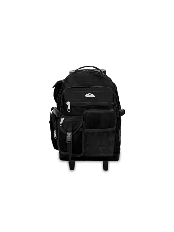 Deluxe Backpack On Wheels 5045WH 13.5"x 18.5"x 7" Black