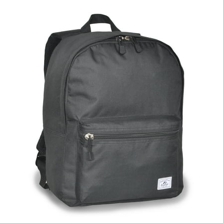Everest Deluxe Black Backpack with Adjustable Straps