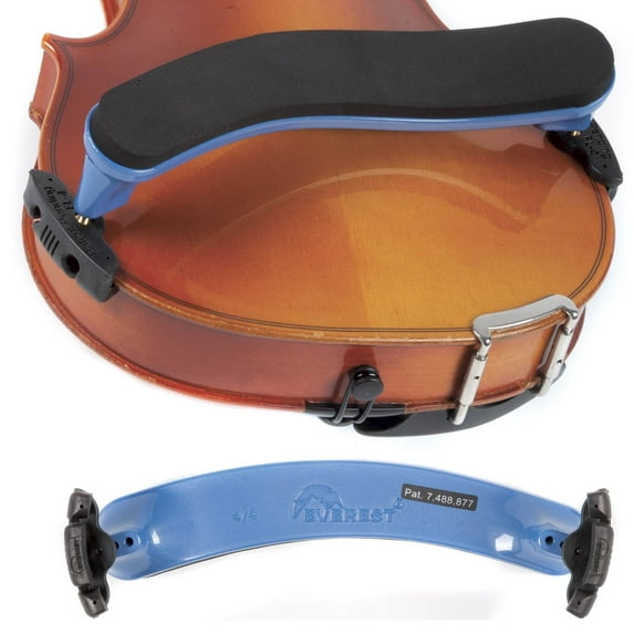 Everest ES 4/4 Violin Blue Shoulder Rest