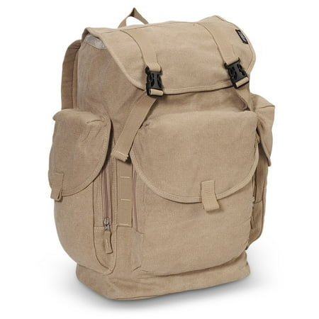 Everest Large Canvas Backpack 19.5x 12.5x 7