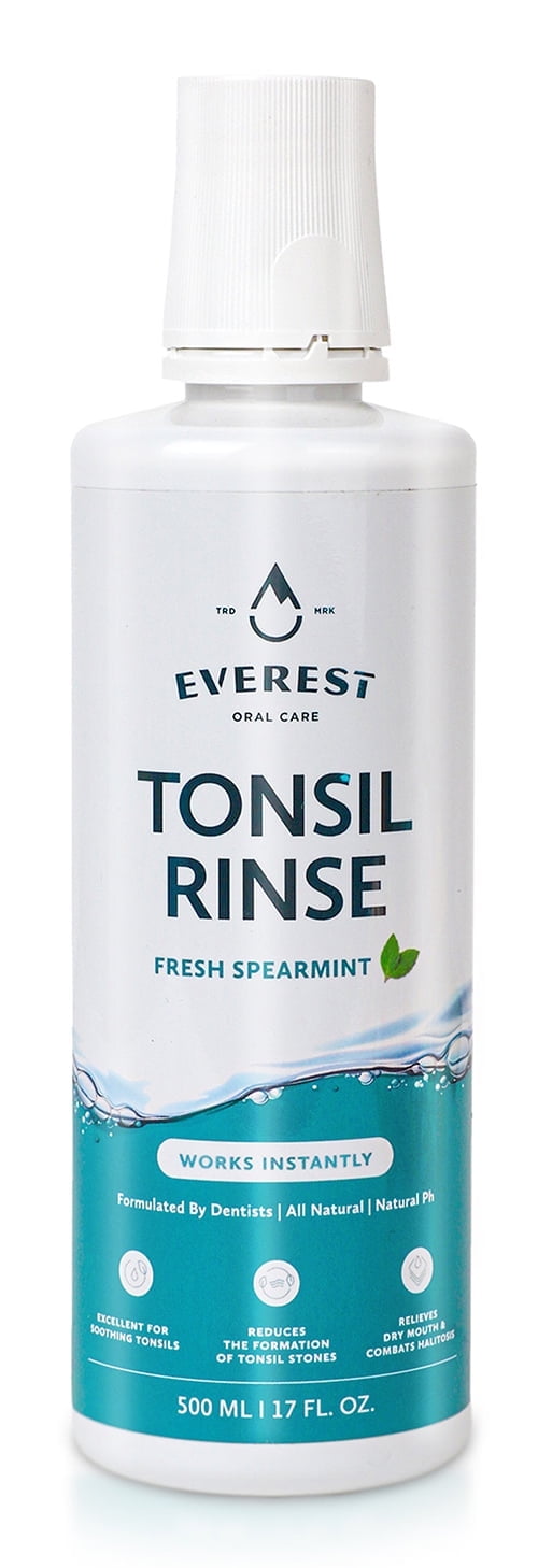 Everest Mouth Wash & Tonsil Stone Remover – Natural Mouthwash To Help Soothe Tonsils, Fight Bad Breath, & Relieve Dry Mouth