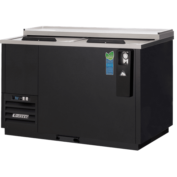 Everest Refrigeration EBC50 Bottle Cooler 2 Lids, 115v, NSF - 15 cu. ft.