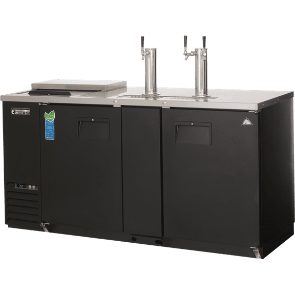 Everest Refrigeration EBD3-CT Draft Beer Dispenser 1 Tower Single Tap Club Top, 115v, NSF - 24 cu. ft.