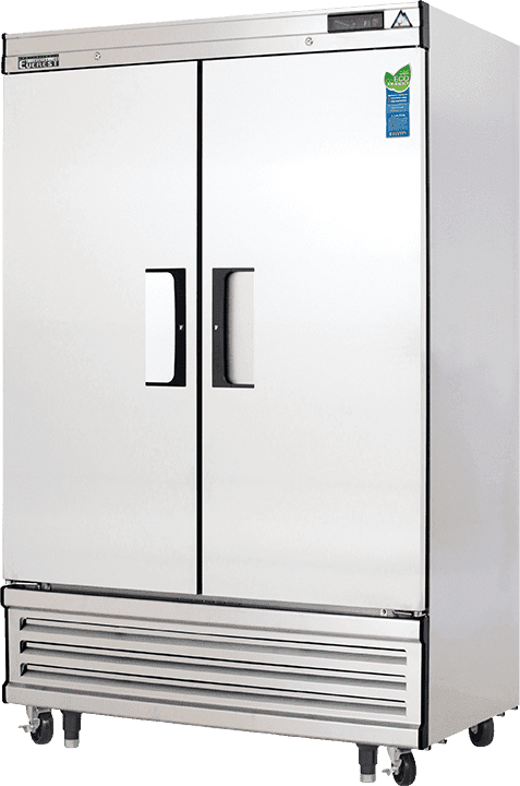 Everest Refrigeration EBSF2 49.65' Reach-in Commercial Freezer with Double Solid Doors, Two Sections, 115v, NSF, 48 Cubic Feet