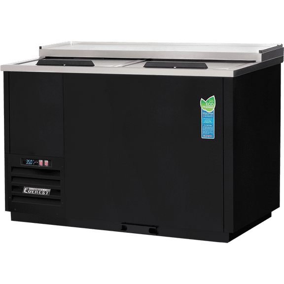 Everest Refrigeration EGC50 Glass and Plate Chillers 2 Solid Lids, 115v, NSF - 15 cu. ft.