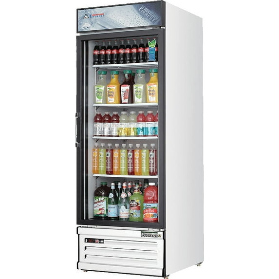 Everest Refrigeration EMGR24 Merchandising Refrigerator 1 Glass Door, 115v, NSF - 25 cu. ft.