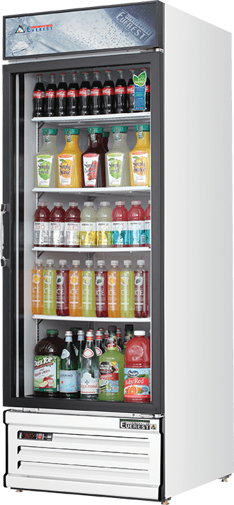 Everest Refrigeration EMGR24 Merchandising Refrigerator 1 Glass Door, 115v, NSF - 25 cu. ft.