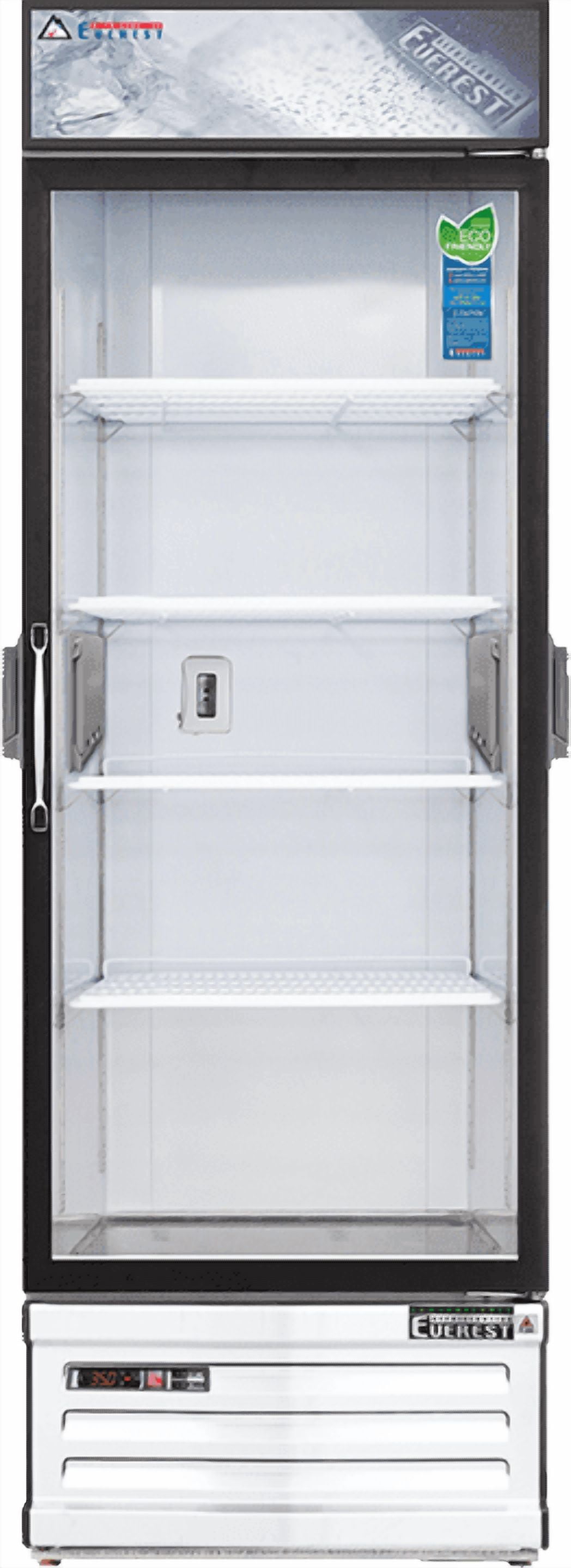 Everest Refrigeration EMGR24C Reach-in Chromatography Refrigerator 1 Glass Door, 115v, NSF - 25 cu.ft
