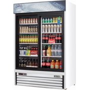 Everest Refrigeration EMGR48 Reach-in Merchandising Refrigerator 2 Sliding Glass Doors, 115v, NSF - 48 cu. ft.