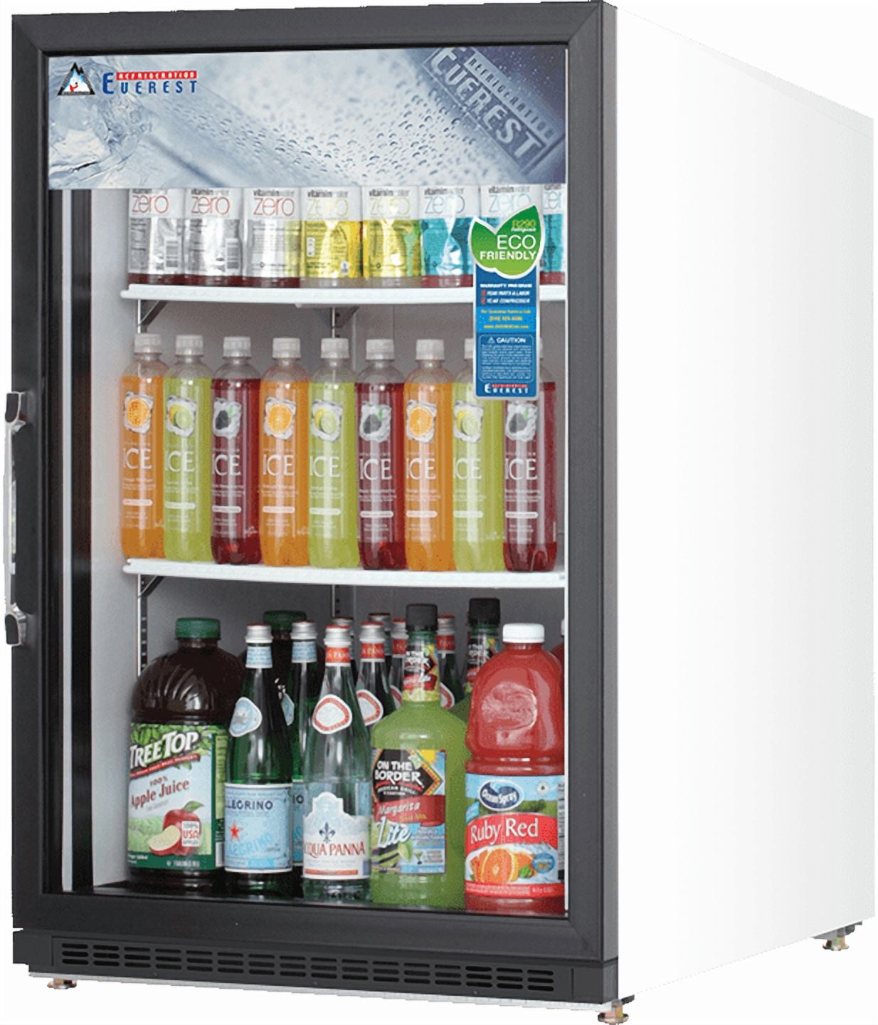 Everest Refrigeration EMGR5 Countertop Merchandising Refrigerator 1 Glass Door, 115v, NSF - 5 cu. ft.