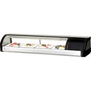 Everest Refrigeration ESC59R 59-Inch Right Compressor Curved Glass Refrigerated Sushi Case, 2-Cubic Feet, NSF
