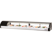 Everest Refrigeration ESC83L Countertop Refrigerated Display Left Mounted Case 4 Doors, 115v, NSF - 3.0 cu. ft.