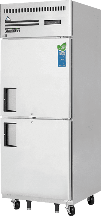 Everest Refrigeration ESFH2 Reach-in Freezer 2 Solid Half Doors, 115v, NSF - 22 cu. ft.