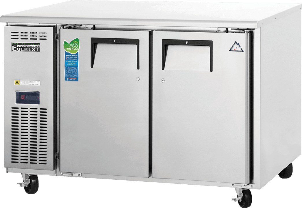 Everest Refrigeration ETF2 Undercounter Worktop Freezer 2 Doors, 115v, NSF - 13.0 cu. ft.