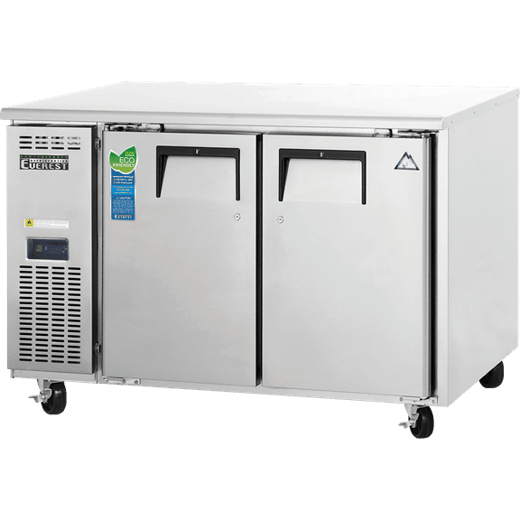 Everest Refrigeration ETF2 Undercounter Worktop Freezer 2 Doors, 115v, NSF - 13.0 cu. ft.