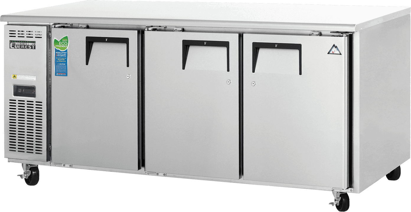 Everest Refrigeration ETF3 Undercounter Worktop Freezer 3 Doors, 115v, NSF - 22.0 cu. ft.