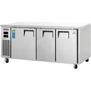 Everest Refrigeration ETRF3 Undercounter Worktop Refrigerator Freezer Combo 3 Section, 115v, NSF - 23 cu. ft.