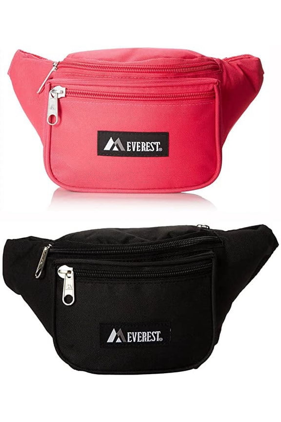 Signature Fanny Pack Orange Parent (Black and Hot Pink)