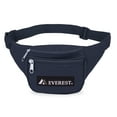 thumbnail image 1 of Everest Unisex 8 in. Wide Signature Waist Fanny Pack Navy Blue, 1 of 5