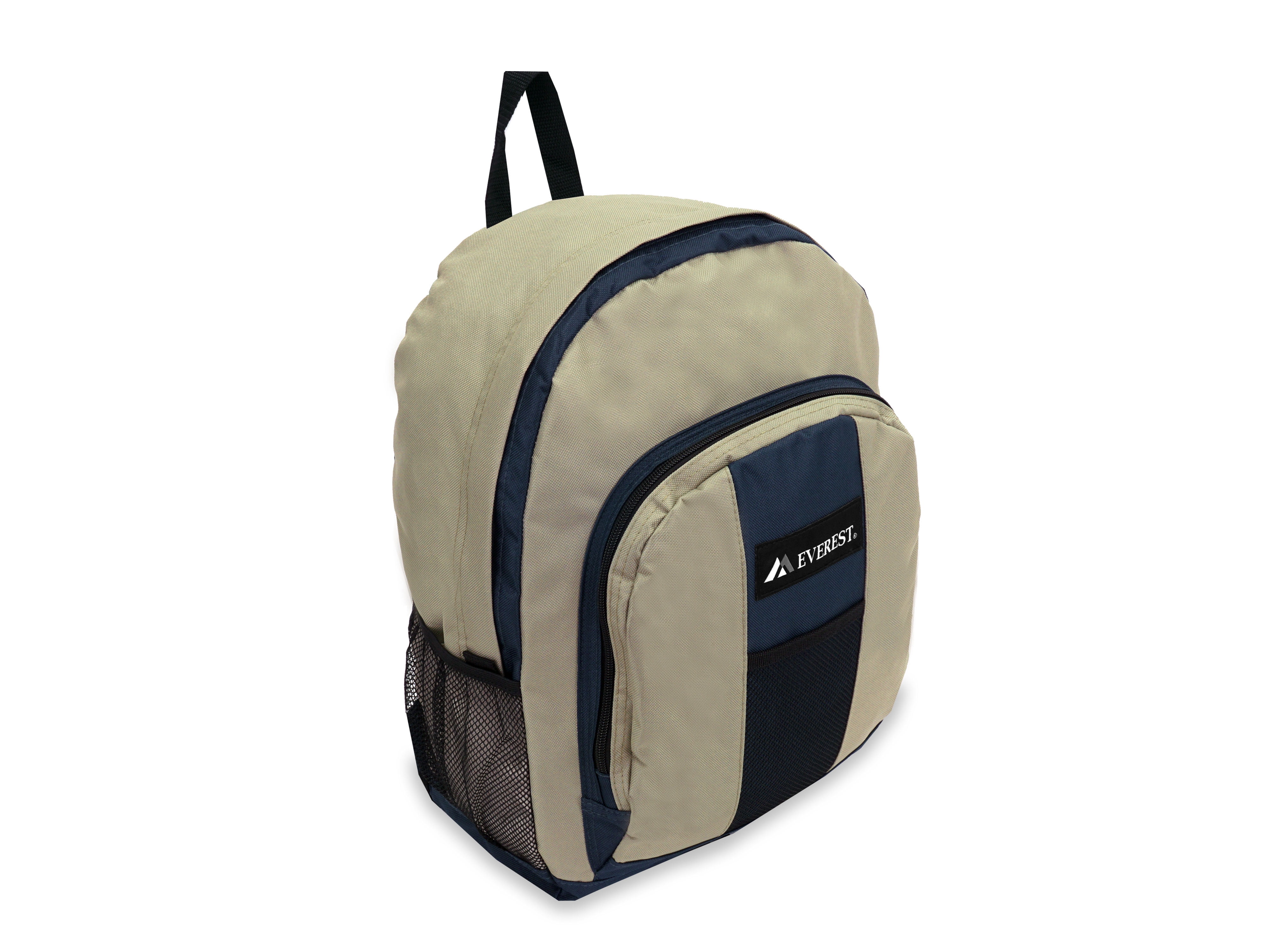 Backpack with shop pockets on side