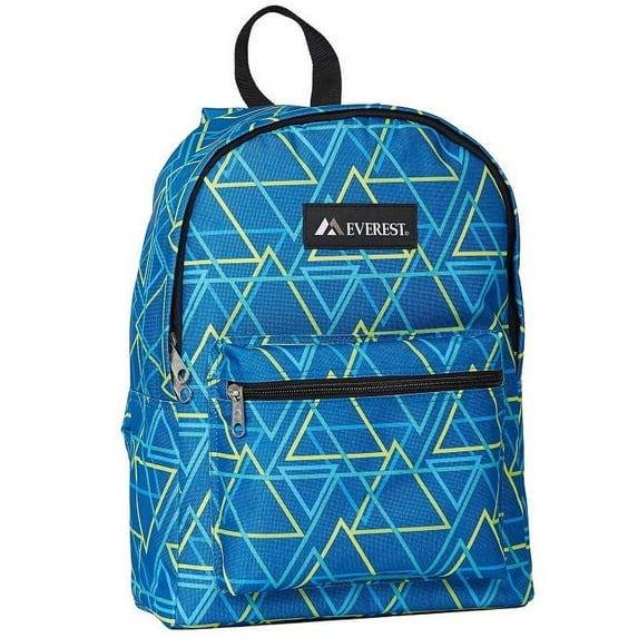 Everest Unisex Basic 15" Backpack, Blue Pattern