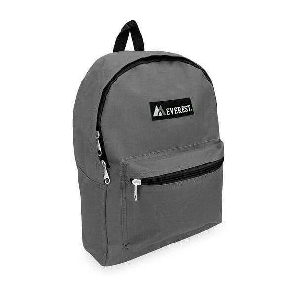 Everest Unisex Basic 15" Backpack, Dark Gray