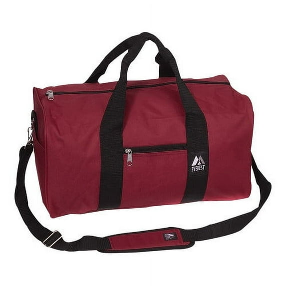 Everest Unisex Basic Gear Duffle Bag, Standard Burgundy
